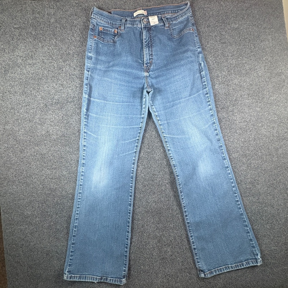 Levi's 512 Perfectly Slimming Jeans Womens 16 (31x30.5) Blue Stretch Mid Rise